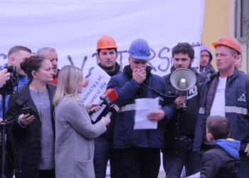 Minatorët e Bulqizës protestojnë në Tiranë