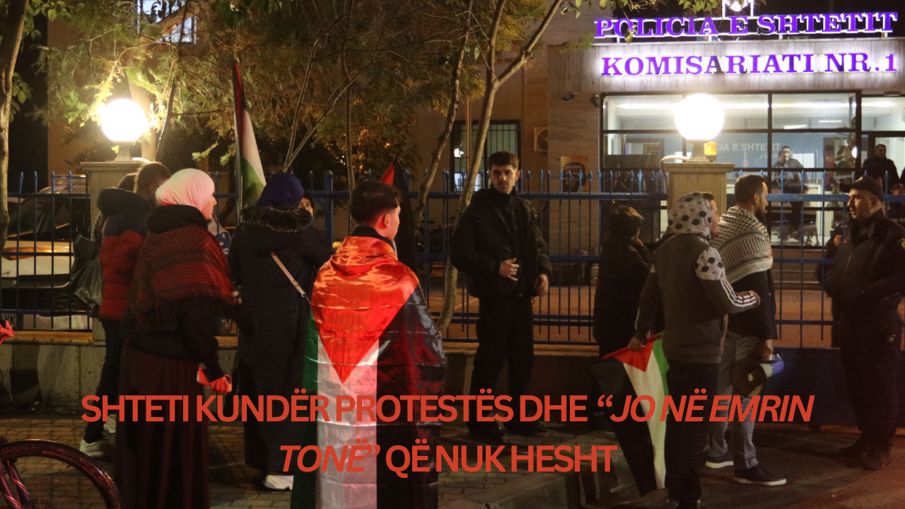 Shteti kundër protestës dhe  Jo në emrin tonë  që nuk hesht