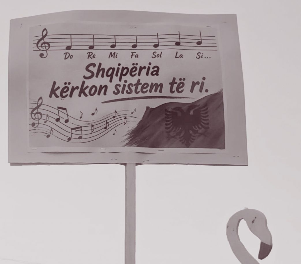 Fotografi gjatë protestave të Flamingove, 6 qershor 2026, foto për nyjen Antonio Muco